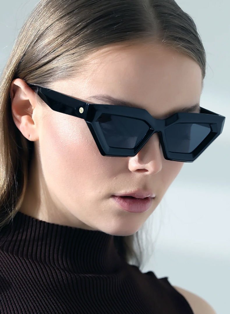 Ceto Unisex Siyah Güneş Gözlüğü