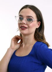 Kedi Küçük Cat Eye Uv400 Filtreli Şeffaf Gözlük