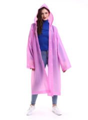 Unisex Kapüşonlu Çıtçıtlı Yağmurluk Pembe