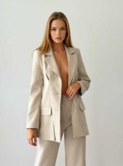 BLAZER ÇEKET BEJ TAKIM