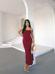 Ayarlahabilir Asmılı Elbise Kiremit