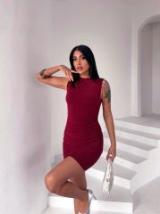 Sendy Kolsuz Elbise Kiremit