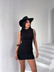 Sendy Kolsuz Elbise Siyah
