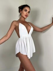 İp askılı kloş elbise