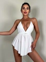 İp askılı kloş elbise