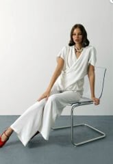 Asimetrik Kesim Takım - Beyaz