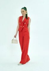 Yelekli takım Kırmızı