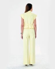 Belden Bağlama Yelekli Takım Sarı